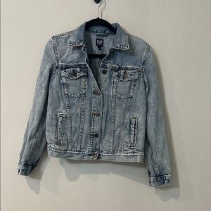 GAP Women's Denim Jacket - Light Blue